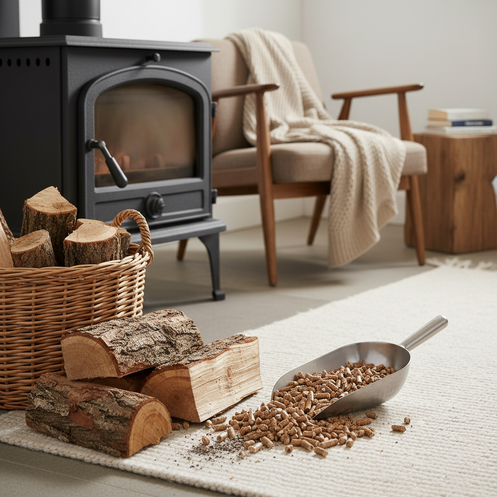 Bûches ou granulés : quel combustible choisir pour votre poêle ?