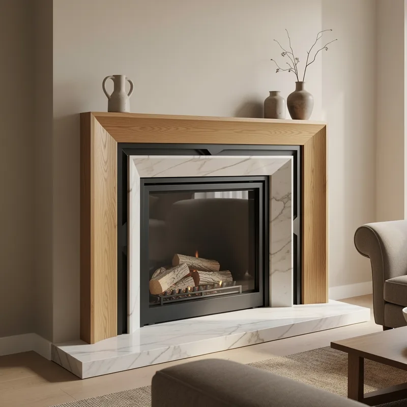 Les meilleurs matériaux pour un cadre de cheminée décorative