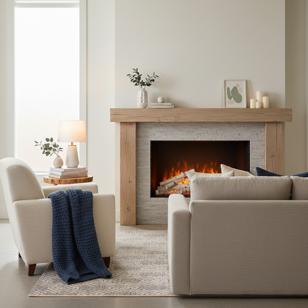 Fausse cheminée décorative : créer l'ambiance du feu sans travaux