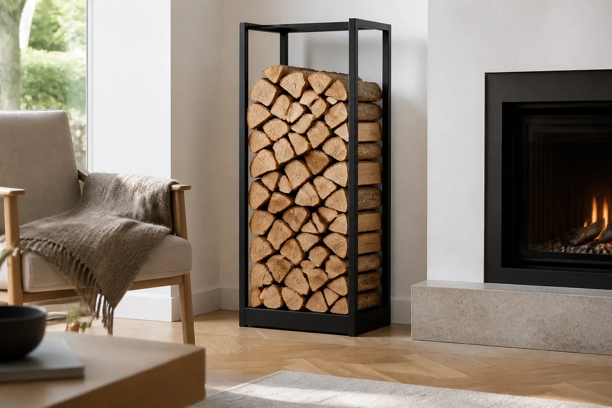 Range-bûches intérieur : choisir la forme et la place